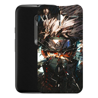 Motorola Phone Skins (All Models) - Kakashi Shattered Glass Effect - 3D Embossed Finish (L-237) Motorola Moto G3
