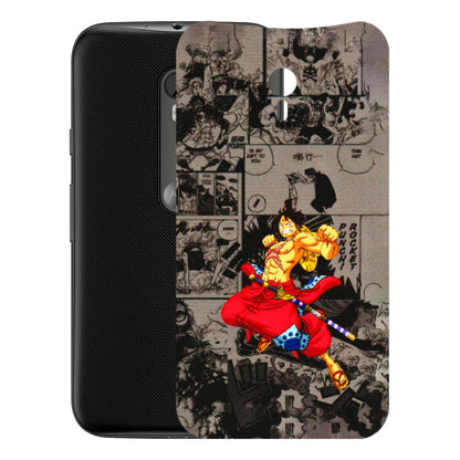 Motorola Phone Skins (All Models) - One Piece Rocket Punch Manga - 3D Embossed Finish (L-25) Motorola Moto G3