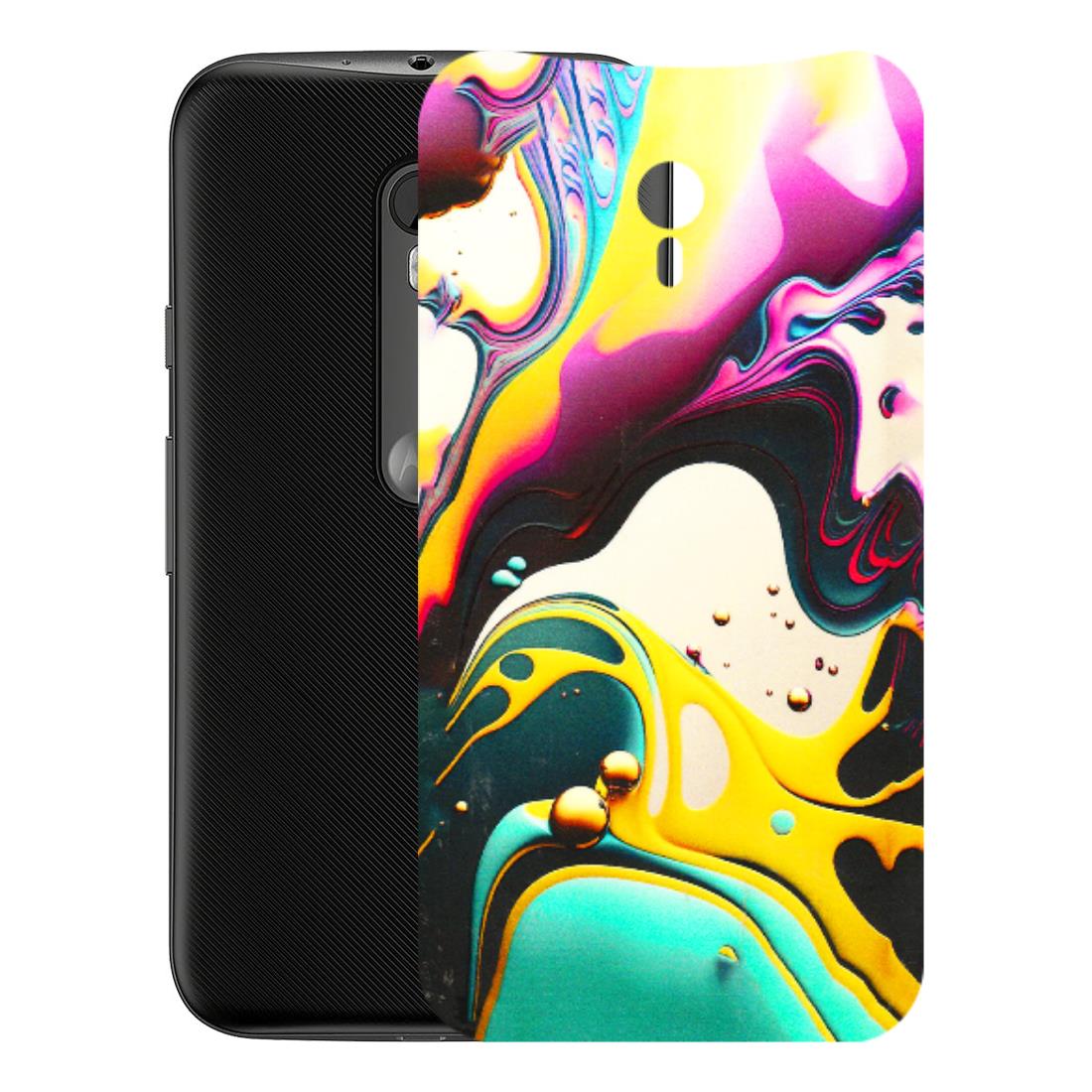 Motorola Phone Skins (All Models) - Multicolor Abstract pattern - 3D Embossed Finish (L-254) Motorola Moto G3