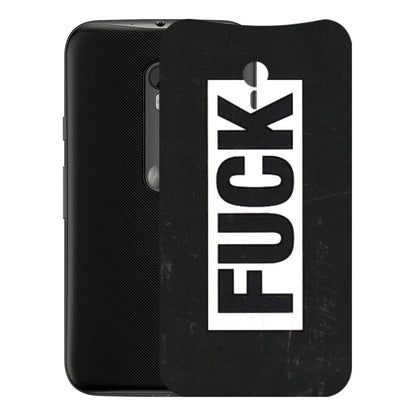 Motorola Phone Skins (All Models) - The F Word - 3D Embossed Finish (L-255) Motorola Moto G3