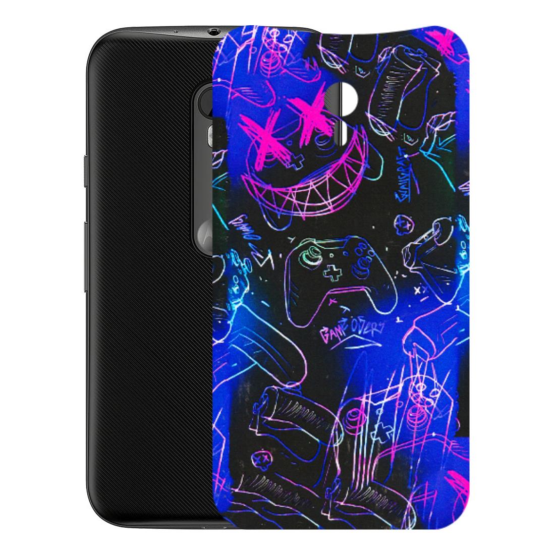 Motorola Phone Skins (All Models) - Gamers Paradise - 3D Embossed Finish (L-258) Motorola Moto G3