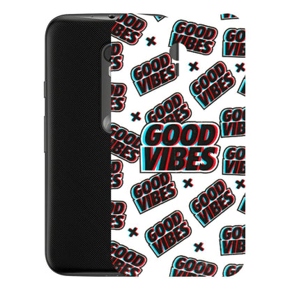 Motorola Phone Skins (All Models) - Good Vibes - 3D Embossed Finish (L-282) Motorola Moto G3