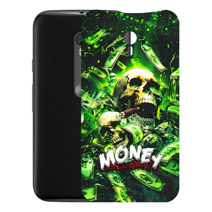 Motorola Phone Skins (All Models) - Skull Money - 3D Embossed Finish (L-303) Motorola Moto G3