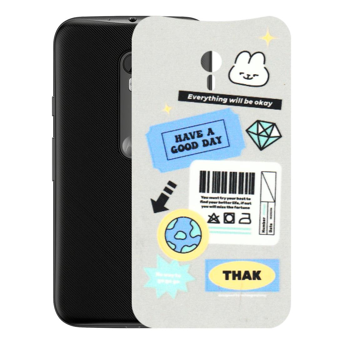 Motorola Phone Skins (All Models) - Will Be Okay Design - 3D Embossed Finish (L-316) Motorola Moto G3