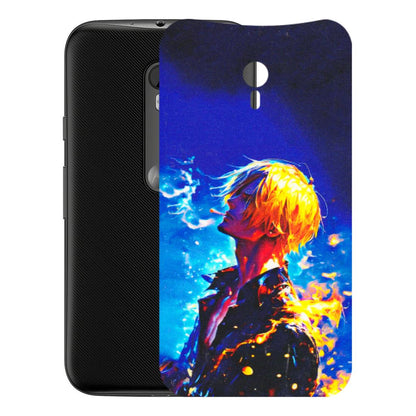 Motorola Phone Skins (All Models) - Sanji Vinsmoke One Piece - 3D Embossed Finish (L-319) Motorola Moto G3
