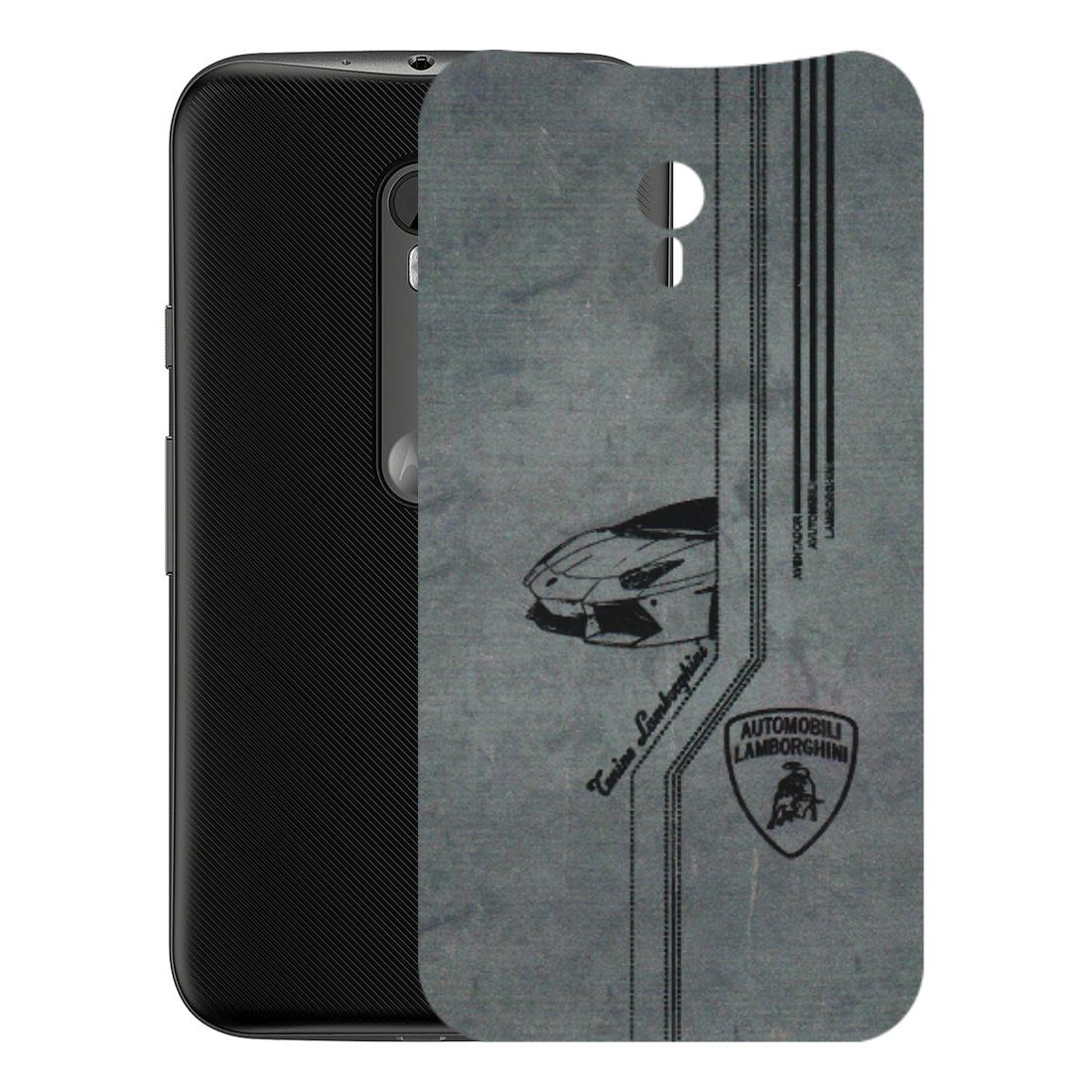 Motorola Phone Skins (All Models) - New Lamborgini Aventador - 3D Embossed Finish (L-321) Motorola Moto G3