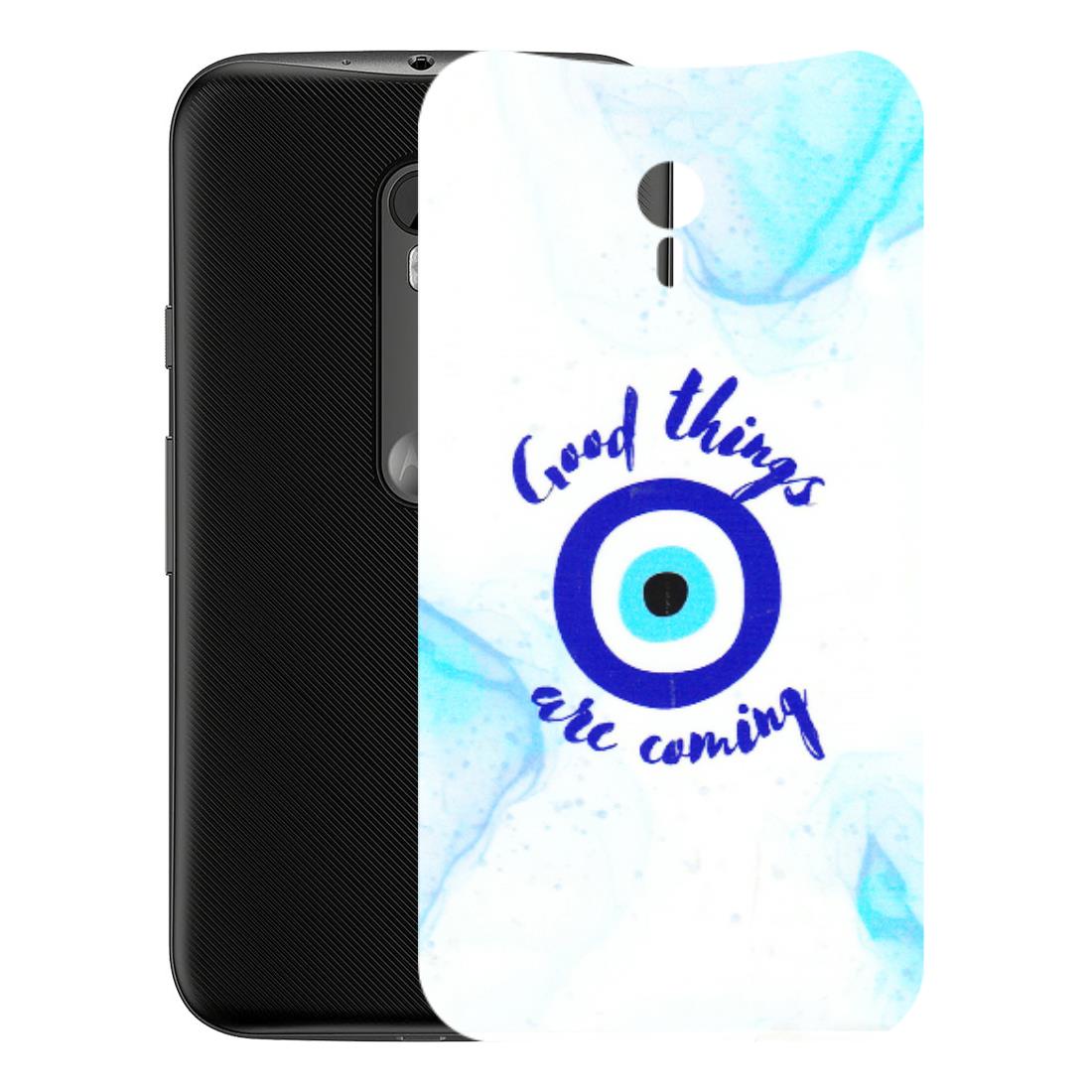 Motorola Phone Skins (All Models) - Evil Eye Good Things Are Coming - 3D Embossed Finish (L-322) Motorola Moto G3