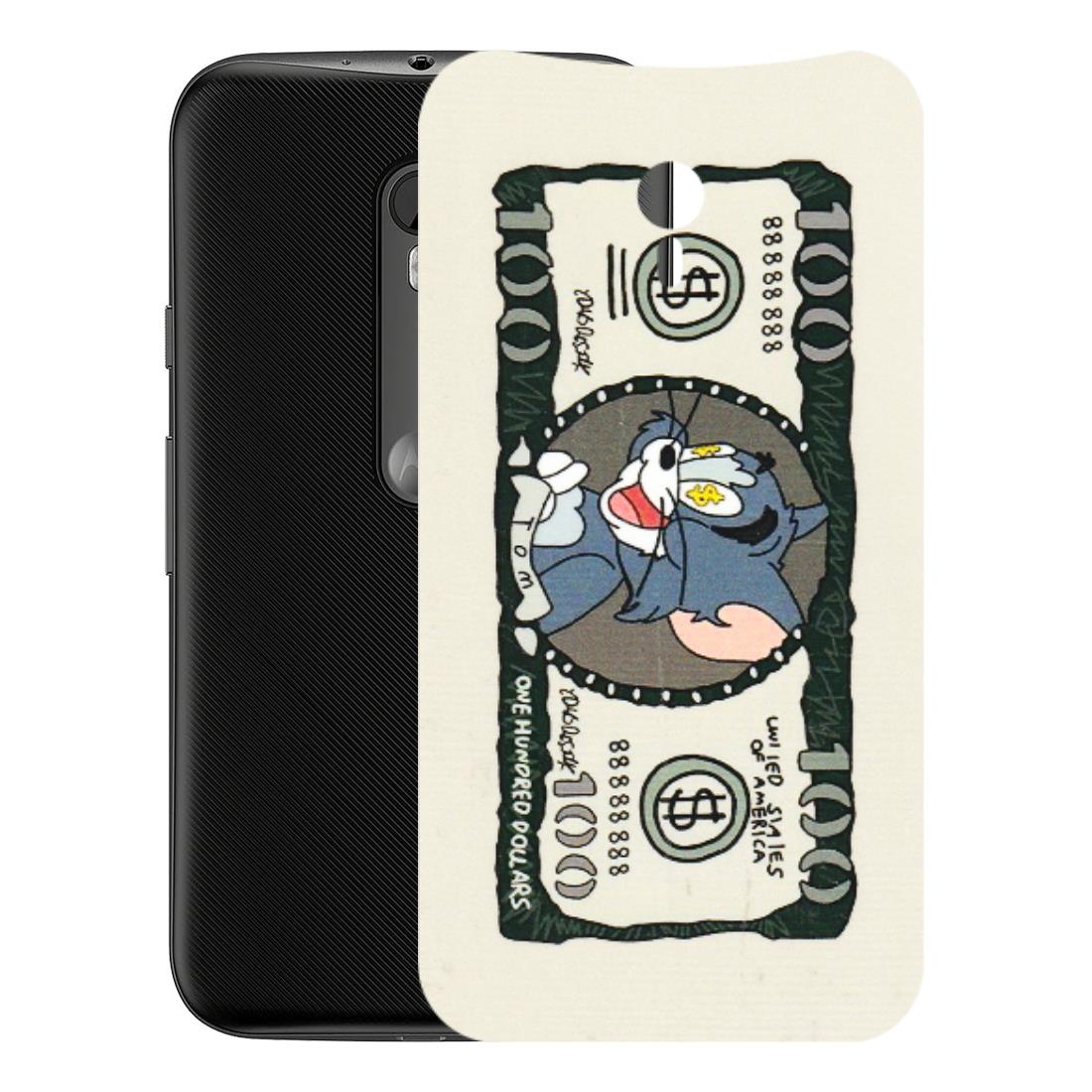 Motorola Phone Skins (All Models) - Tom Hundred Dollar - 3D Embossed Finish (L-324) Motorola Moto G3