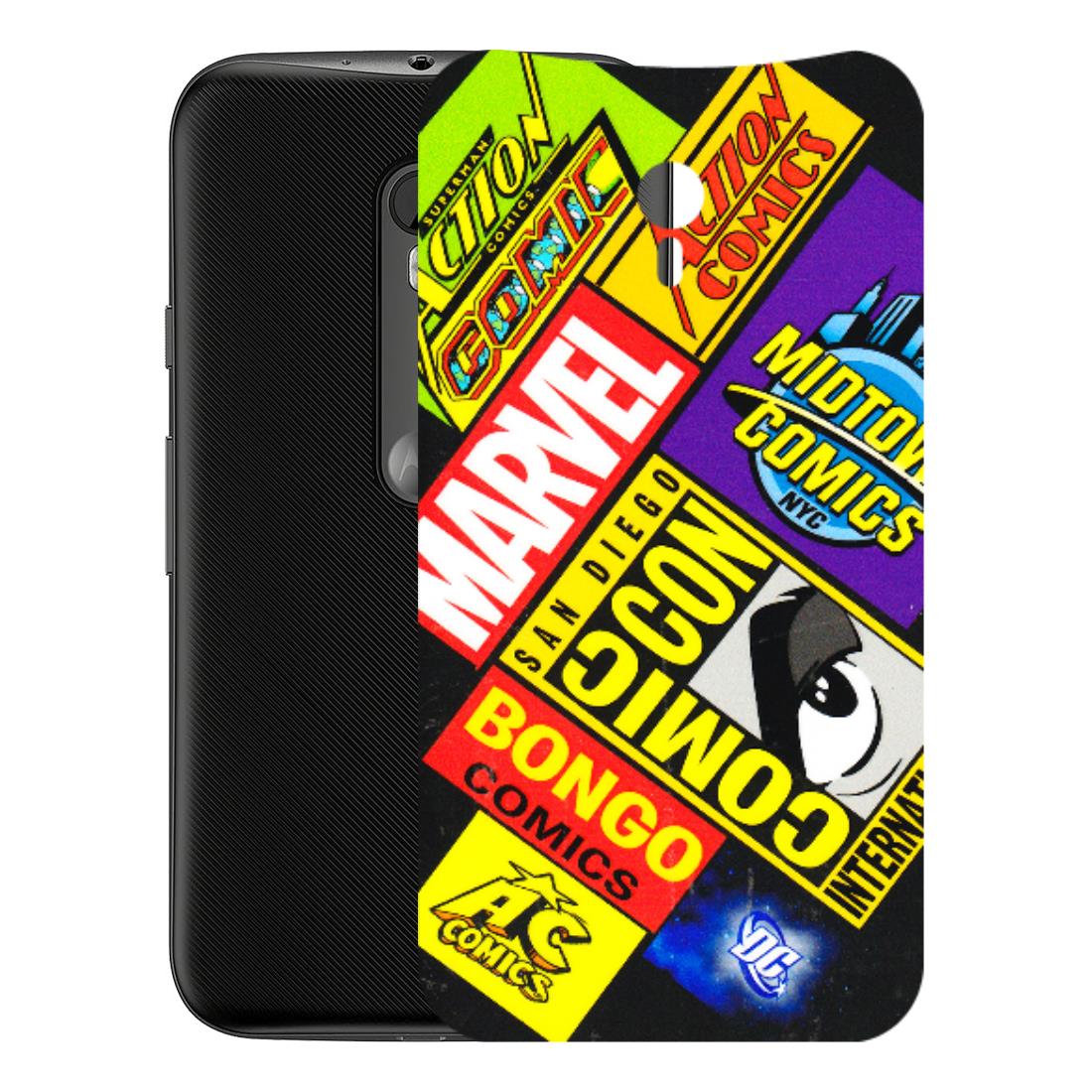 Motorola Phone Skins (All Models) - Bongo Comic Con - 3D Embossed Finish (L-325) Motorola Moto G3