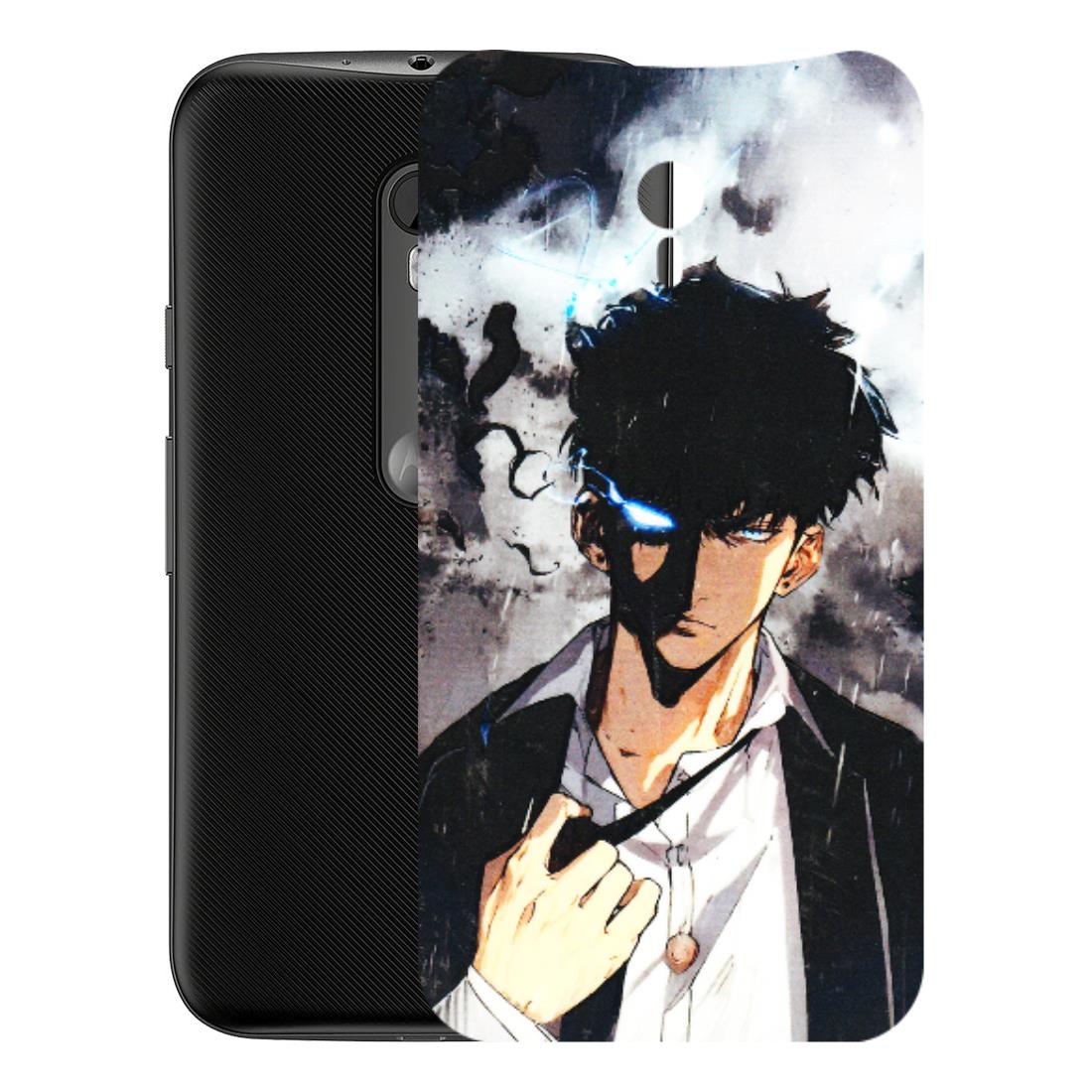 Motorola Phone Skins (All Models) - Sung Jinwoo Manhwa Anime - 3D Embossed Finish (L-328) Motorola Moto G3