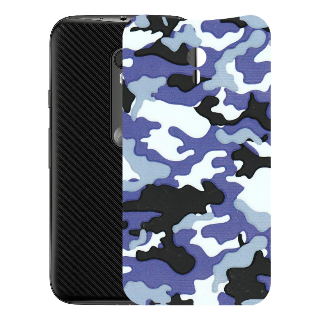 Motorola Phone Skins (All Models) - Powerfull Military Camoflauge - 3D Embossed Finish (L-49) Motorola Moto G3