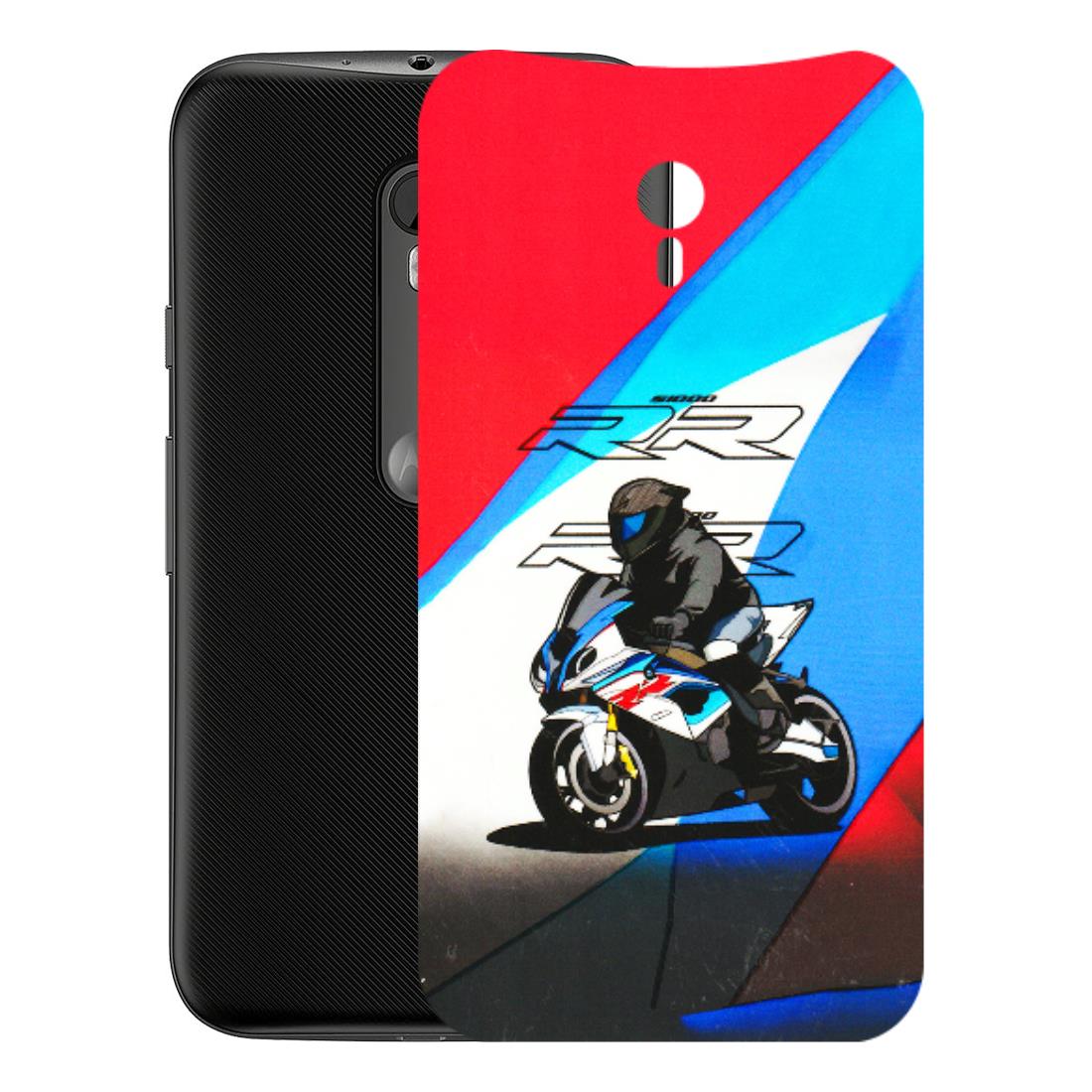 Motorola Phone Skins (All Models) - Bikers Love - 3D Embossed Finish (L-58) Motorola Moto G3