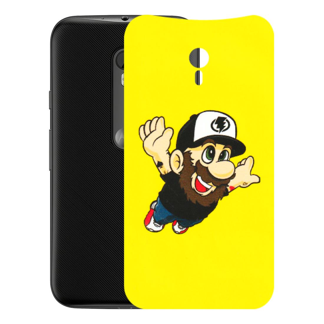 Motorola Phone Skins (All Models) - Flying Beardo - 3D Embossed Finish (L-60) Motorola Moto G3