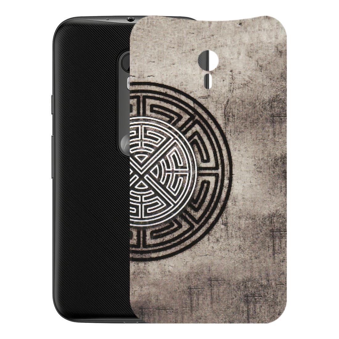 Motorola Phone Skins (All Models) - Mysterious Circular Design - 3D Embossed Finish (L-63) Motorola Moto G3