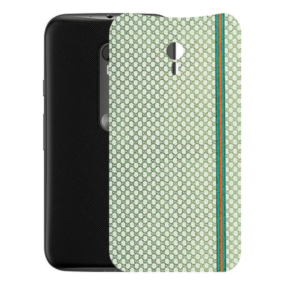 Motorola Phone Skins (All Models) - Gucci Fabric Pattern - 3D Embossed Finish (L-73) Motorola Moto G3