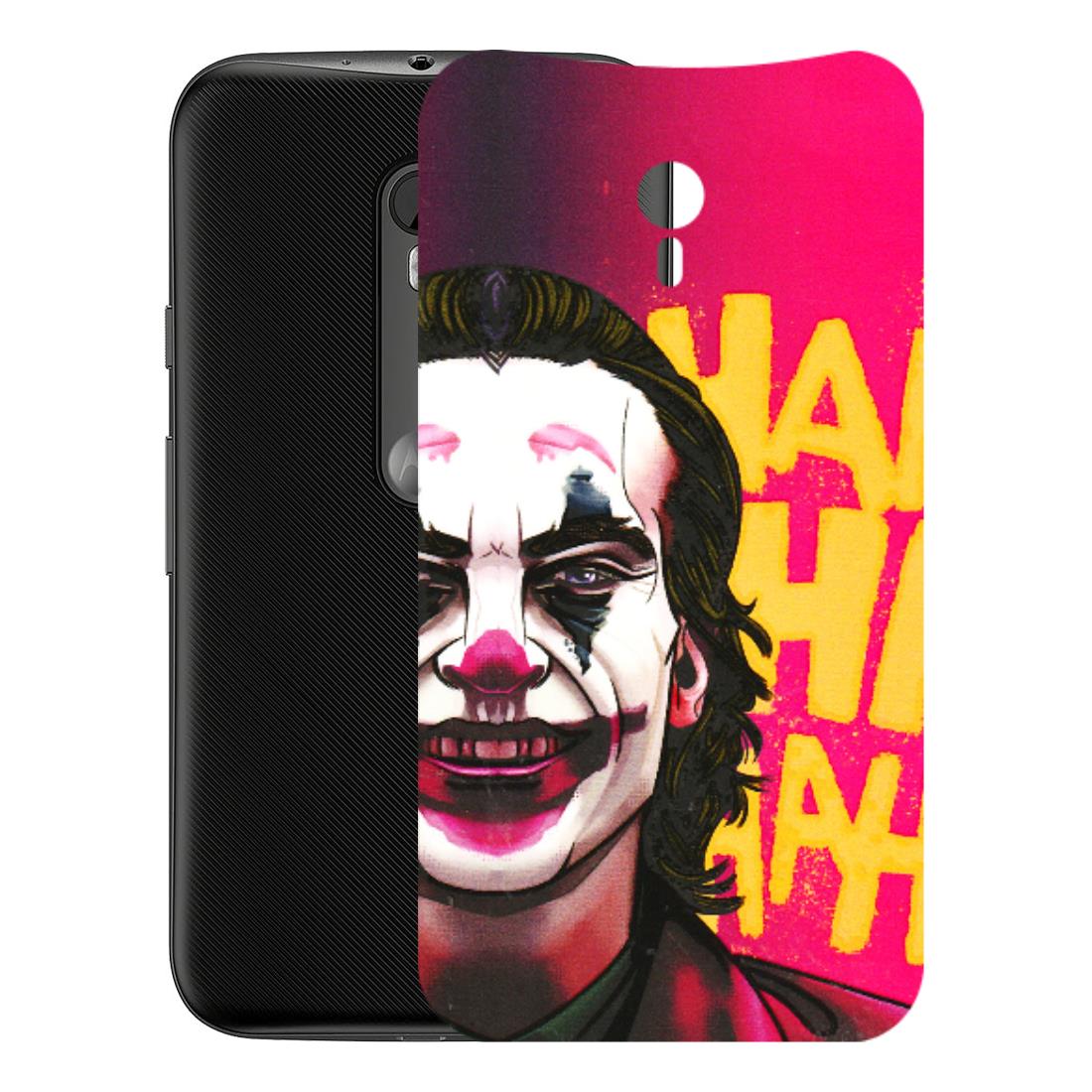 Motorola Phone Skins (All Models) - Joker Evil Laugh - 3D Embossed Finish (L-97) Motorola Moto G3