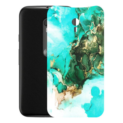 Motorola Phone Skins (All Models) - The Blue Gold Marble - Matte Finish (M-124) Motorola Moto G3