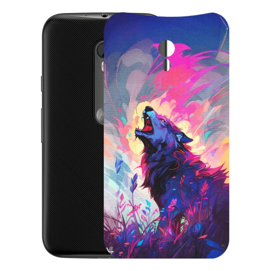 Motorola Phone Skins (All Models) - New Wild Wolf Abstract - Matte Finish (M-125) Motorola Moto G3