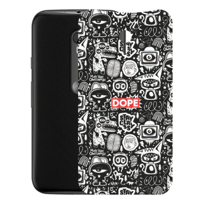 Motorola Phone Skins (All Models) - Dope Stay Classy Black Doodles - Matte Finish (M-126) Motorola Moto G3