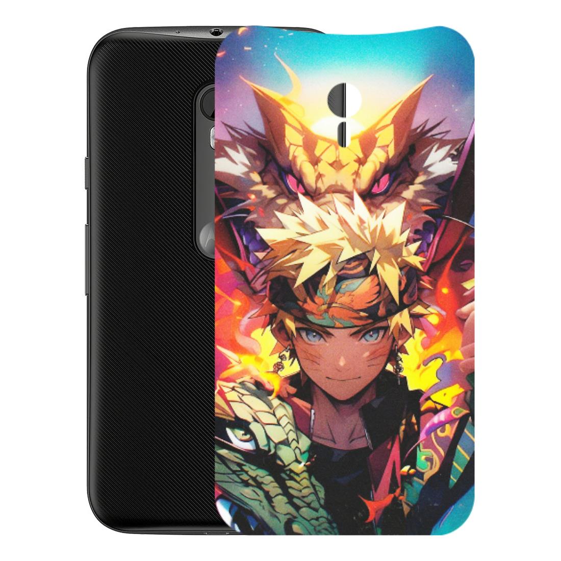 Motorola Phone Skins (All Models) - Angry Naruto Anime - Matte Finish (M-148) Motorola Moto G3