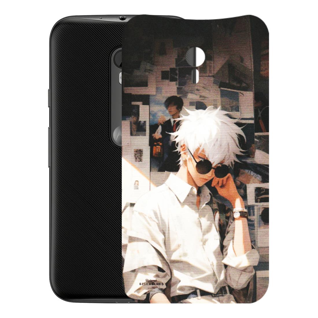 Motorola Phone Skins (All Models) - Gojo Satoru Jujustu Kaisen Anime - Matte Finish (M-156) Motorola Moto G3