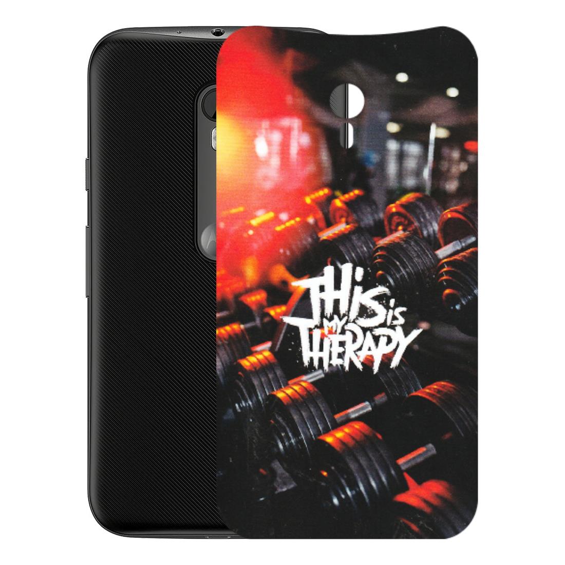 Motorola Phone Skins (All Models) - GYM Lover Therapy - Matte Finish (M-160) Motorola Moto G3