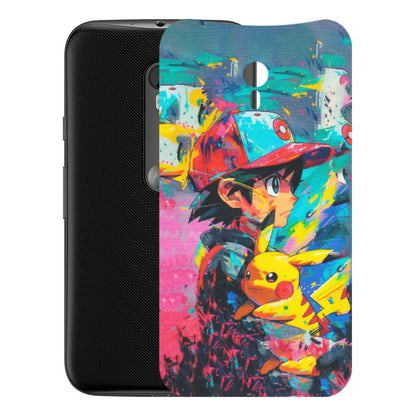 Motorola Phone Skins (All Models) - Ash & Pikachu - Matte Finish (M-26) Motorola Moto G3
