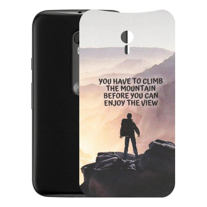 Motorola Phone Skins (All Models) - Motivational Hiking Mountain - Matte Finish (M-28) Motorola Moto G3
