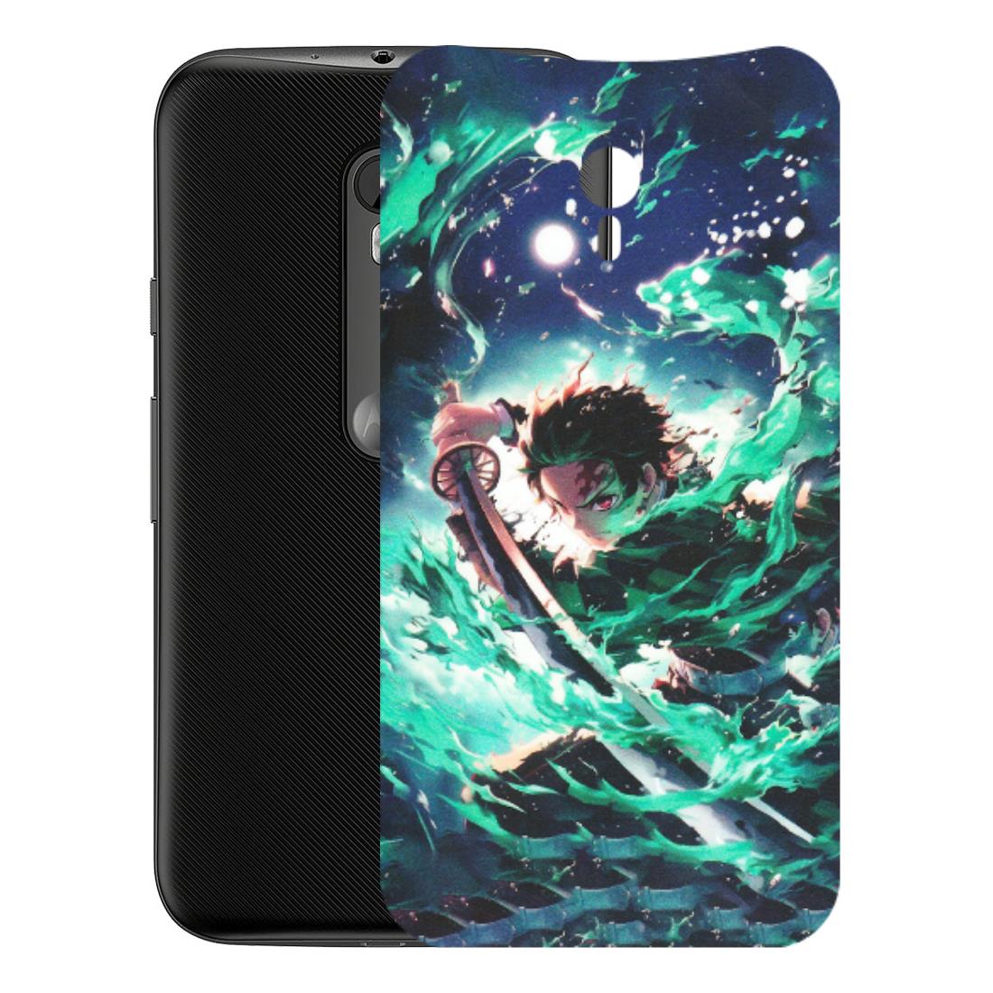Motorola Phone Skins (All Models) - Sword Fighter Anime - Matte Finish (M-29) Motorola Moto G3