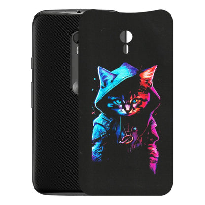 Motorola Phone Skins (All Models) - Cyberpunk Cat - Matte Finish (M-45) Motorola Moto G3