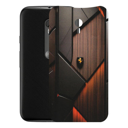 Motorola Phone Skins (All Models) - Lambo Beauty Wood Pattern Sober - Matte Finish (M-51) Motorola Moto G3