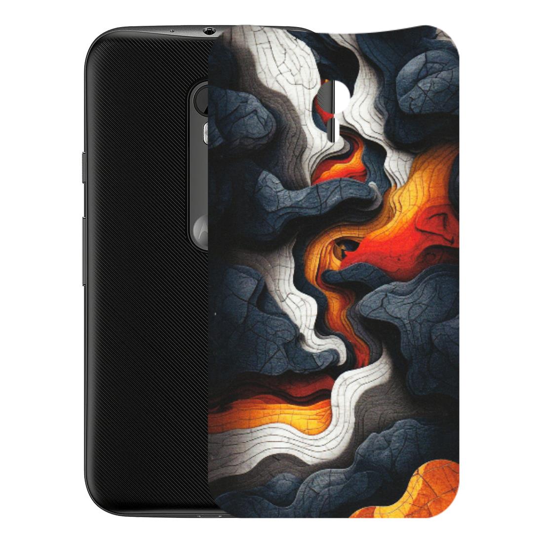 Motorola Phone Skins (All Models) - Abstract Volcanic Layers - Matte Finish (M-52) Motorola Moto G3