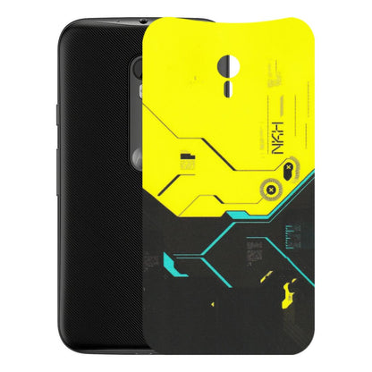 Motorola Phone Skins (All Models) - Black Yellow Technica - Matte Finish (M-53) Motorola Moto G3