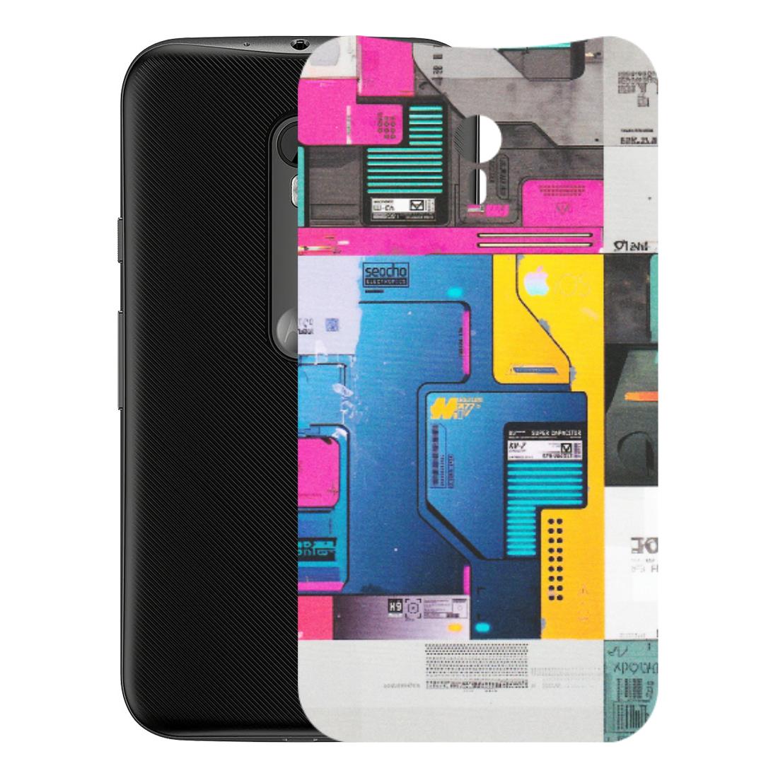 Motorola Phone Skins (All Models) - Colourfull Motherboard Internals - Matte Finish (M-55) Motorola Moto G3