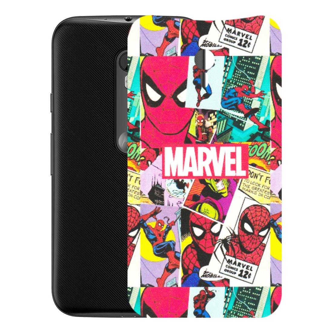 Motorola Phone Skins (All Models) - Marvel Comic Spiderman Grafitti - Matte Finish (M-72) Motorola Moto G3