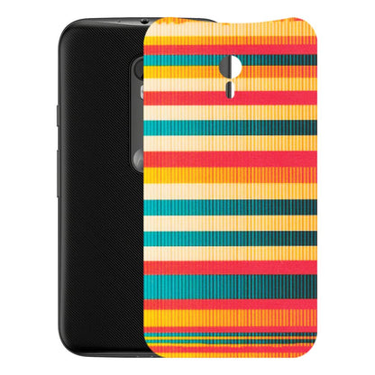 Motorola Phone Skins (All Models) - Colourful Stripes Soothing Effect - Matte Finish (M-86) Motorola Moto G3