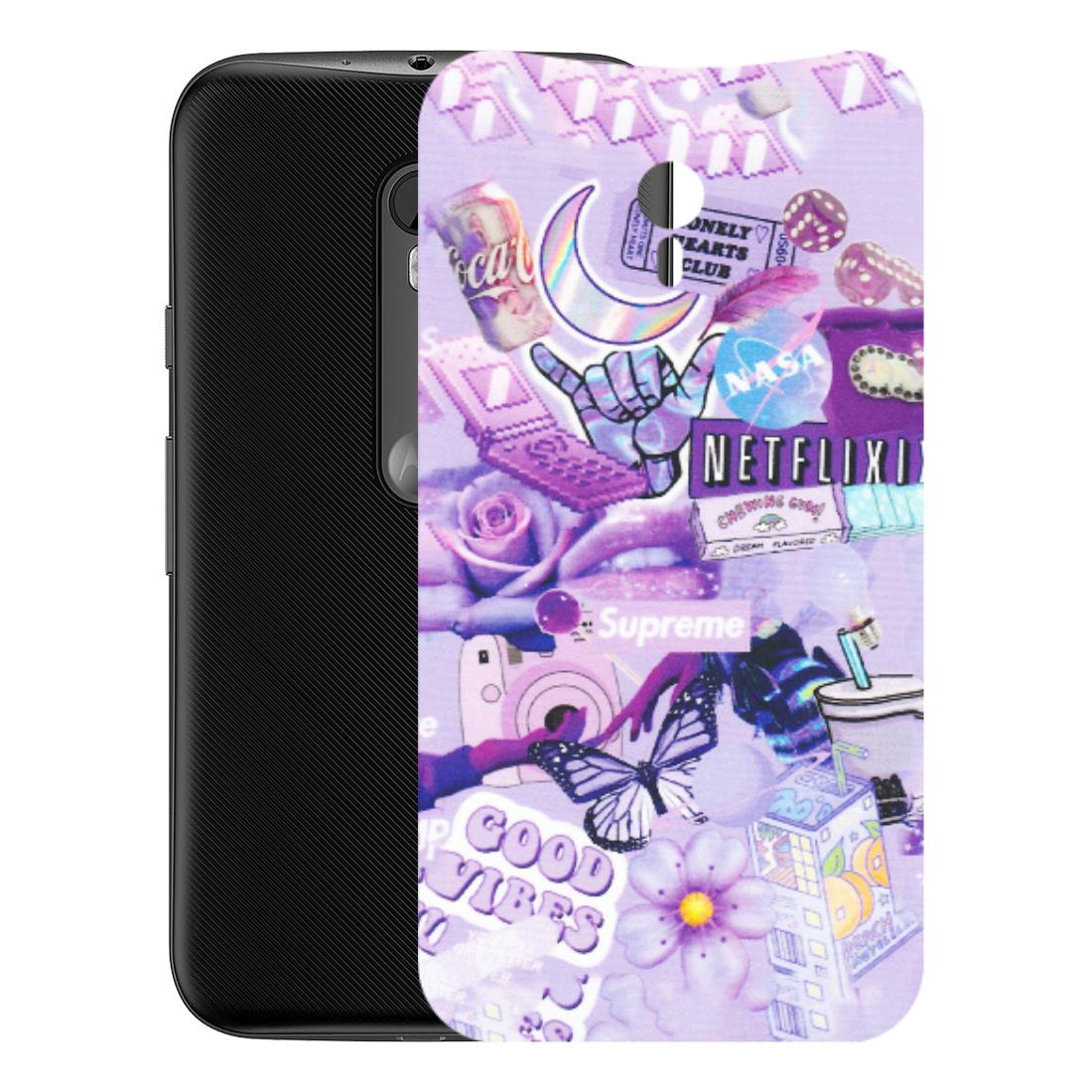 Motorola Phone Skins (All Models) - Supreme Purple Magic - Matte Finish (M-88) Motorola Moto G3