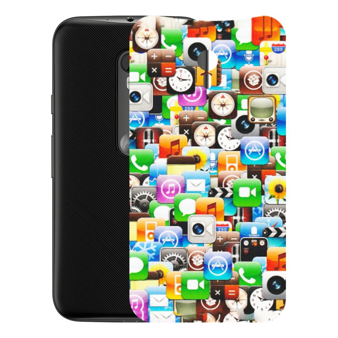 Motorola Phone Skins (All Models) - All Apple Icons - Matte Finish (M-93) Motorola Moto G3