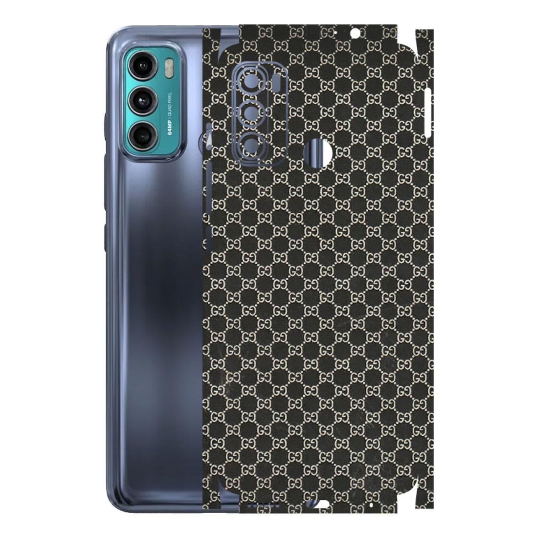 Motorola Phone Skins (All Models) - Black G Print - 3D Embossed Finish (L-109) Motorola Moto G40 Fusion (5G)