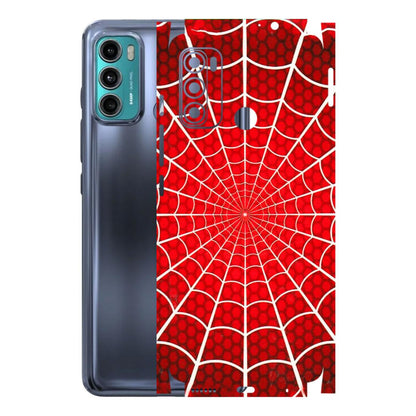 Motorola Phone Skins (All Models) - Classic Spidey Web - 3D Embossed Finish (L-115) Motorola Moto G40 Fusion (5G)