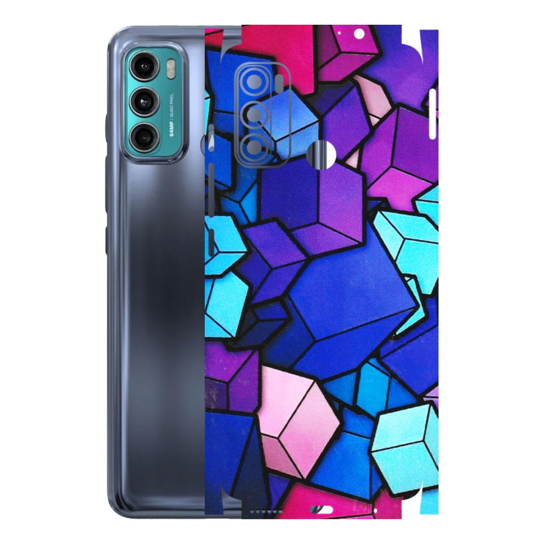 Motorola Phone Skins (All Models) - Cube Doodle - 3D Embossed Finish (L-141) Motorola Moto G40 Fusion (5G)