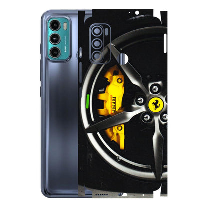 Motorola Phone Skins (All Models) - Ferrari Wheel Alloy - 3D Embossed Finish (L-173) Motorola Moto G40 Fusion (5G)
