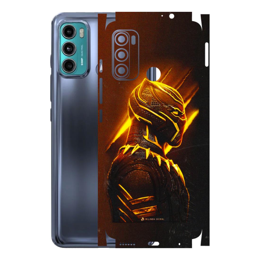 Motorola Phone Skins (All Models) - Gold Black Panther - 3D Embossed Finish (L-181) Motorola Moto G40 Fusion (5G)