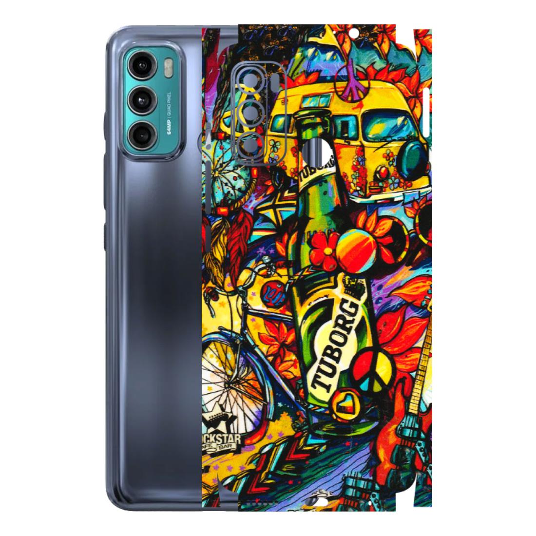 Motorola Phone Skins (All Models) - Cool Beer Bottle - 3D Embossed Finish (L-193) Motorola Moto G40 Fusion (5G)