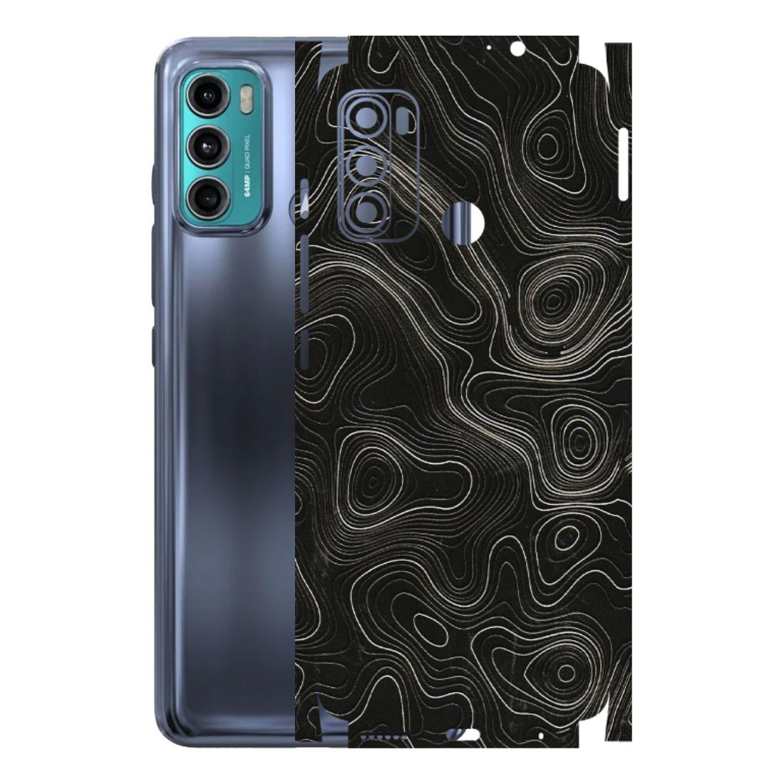 Motorola Phone Skins (All Models) - Black Swirl - 3D Embossed Finish (L-196) Motorola Moto G40 Fusion (5G)