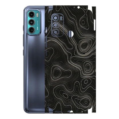 Motorola Phone Skins (All Models) - Black Swirl - 3D Embossed Finish (L-196) Motorola Moto G40 Fusion (5G)