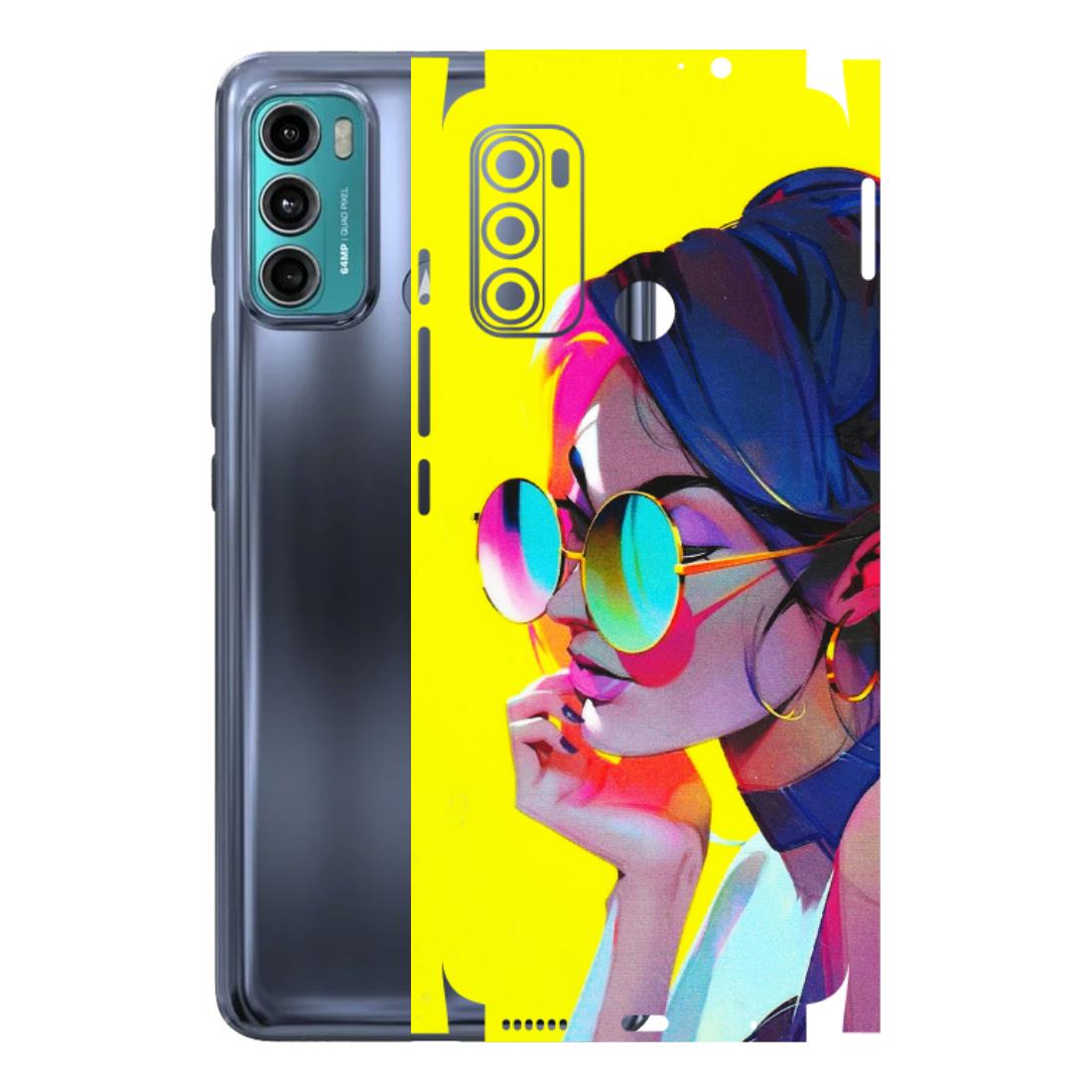 Motorola Phone Skins (All Models) - Bold Stylish Girl - 3D Embossed Finish (L-222) Motorola Moto G40 Fusion (5G)