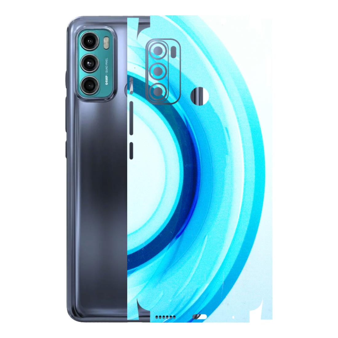 Motorola Phone Skins (All Models) - The Blue Curve - 3D Embossed Finish (L-244) Motorola Moto G40 Fusion (5G)