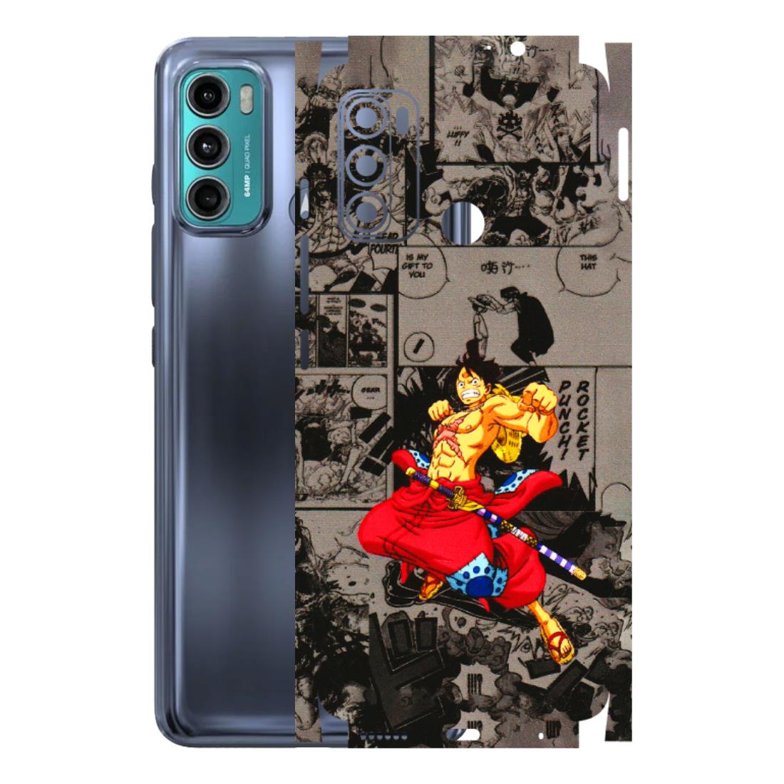 Motorola Phone Skins (All Models) - One Piece Rocket Punch Manga - 3D Embossed Finish (L-25) Motorola Moto G40 Fusion (5G)