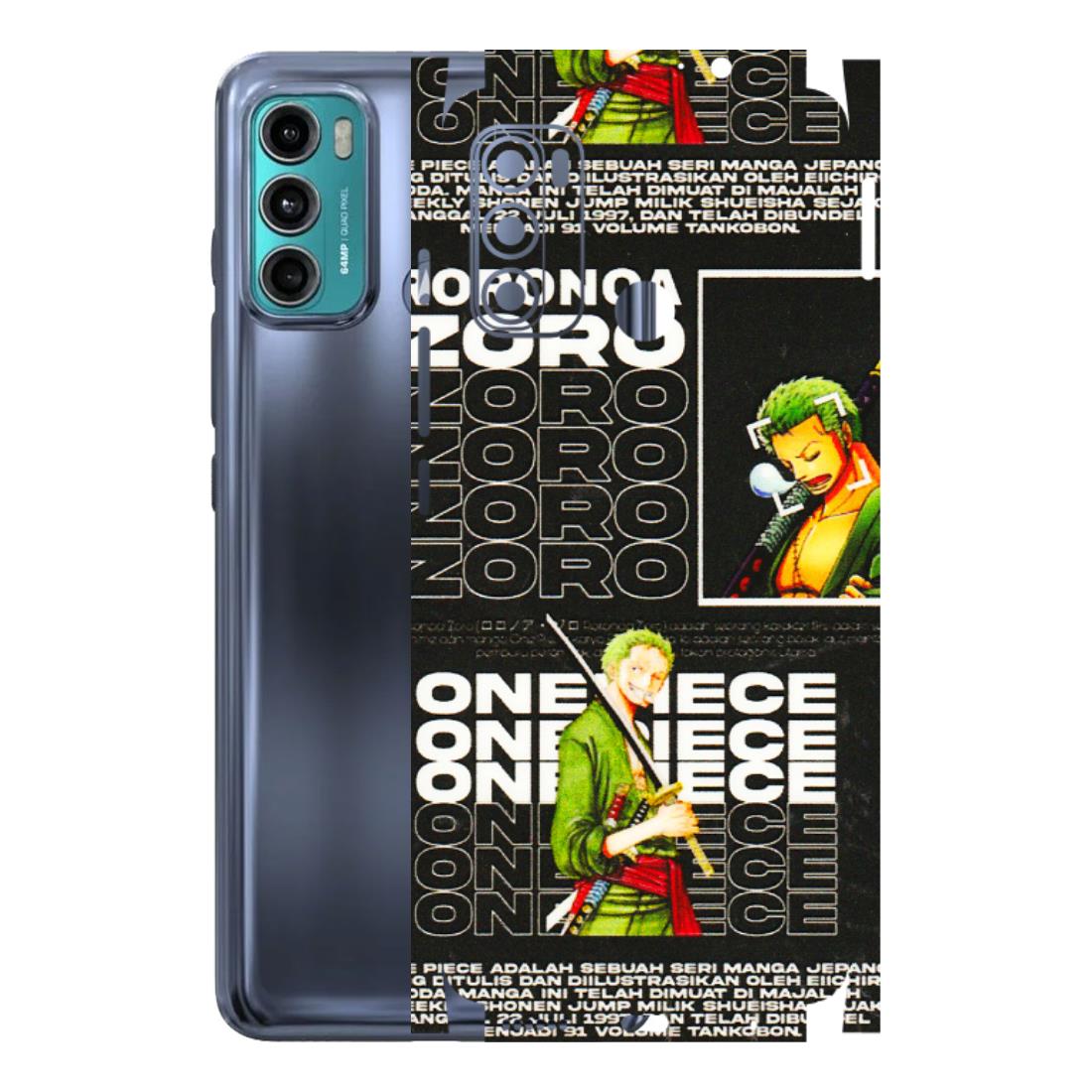 Motorola Phone Skins (All Models) - One Piece Zoro - 3D Embossed Finish (L-250) Motorola Moto G40 Fusion (5G)